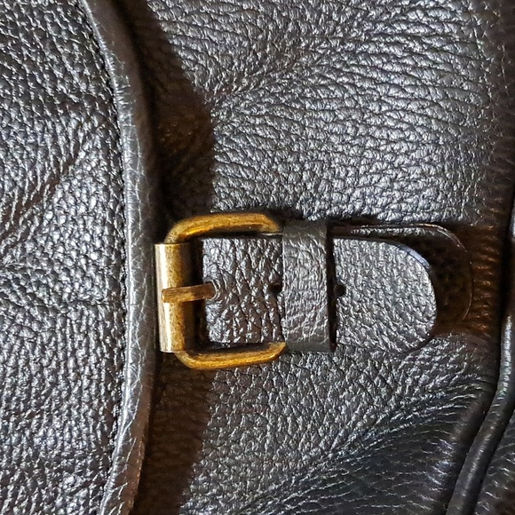 Pulicati Black Pebbled Leather Crossbag Handbag Luxury Timeless Classic - Picture 5 of 9